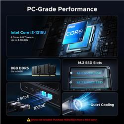 NAS UGREEN DXP4800 Pro à 4 baies (sans disque dur)