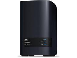 WD 20TB Network Attached Storage My Cloud EX2 Ultra 2-Bay NAS - Media Server with transcoding (WDBVBZ0200JCH-NESN)