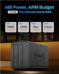 NAS TerraMaster F2-425 à 2 baies (sans disques)