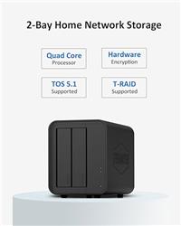 TerraMaster F2-212 NAS 2 baies (sans disque)
