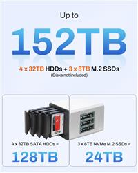 TerraMaster F4-425 Pro-N350 4 Bay Hybrid NAS (Diskless)