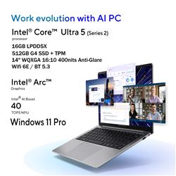 ASUS ExpertBook P5 14 po Intel Ultra 5-226V 16 Go 512 Go SSD WIN11Pro
