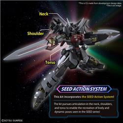 BANDAI HGCE #245 1/144 Black Knight Squad Shi-ve.A"GundamSEED Freedom"