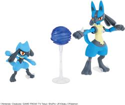 BANDAI Spirits Pokemon Model Kit #44 Riolu & Lucario