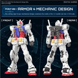 BANDAI Spirits Hobby RG #40 1/144 RX-78-2 Gundam Ver.2.0 "Mobile Suit Gundam" Model Kit