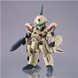 BANDAI Tiny Session YF-19(Isamu Alva Dyson Use) With Myung Fang Lone "Macross Plus" Transformable Action Figure