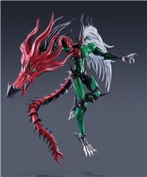 BANDAI Tamashii S.H.MonsterArts Elemental HERO Flame Wingman "Yu-Gi-Oh! GX" Action Figure