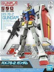 BANDAI Hobby ENTRY GRADE RX-78-2 GUNDAM | Simple Assembly Kit | No Tools | No Paint | Fit & Snap By Hand!