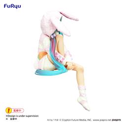 Furyu Corporation Hatsune Miku Rabbit Ear Hood Pajama Noodle Stopper Figure