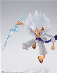 BANDAI Tamashii S.H.Figuarts Monkey.D. Luffy Gear 5 "One Piece" Action Figure (SHF Figuarts)