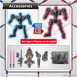 BANDAI SD Cross Silhouette Unicorn Gundam 02 Banshee Destroy Mode & Banshee Norn Parts Set "Gundam UC" Model kit