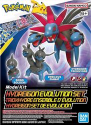 BANDAI NAMCO Pokémon Model Kit Hydreigon Evolution Set | Simple Assembly Kit | No Tools | No Paint | Fit & Snap By Hand!  (Poke