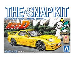 Aoshima 1/32 SNAP KIT #CM1 Initial D Keisuke's Mazda RX-7 FD Model Kit | No Glue Needed | Snap by Hand