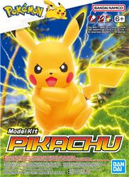 BANDAI Hobby Pokemon Model Kit PIKACHU | Simple Assembly Kit | No Paint | Fit & Snap By Hand!  (Pokemon Figure Kit)