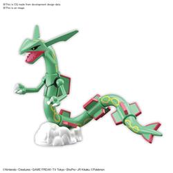 BANDAI Hobby Pokemon Model Kit RAYQUAZA | Simple Assembly Kit | No Paint | Fit & Snap By Hand!  (Pokemon Figure Kit)