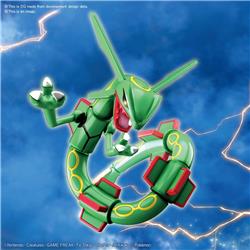 BANDAI Hobby Pokemon Model Kit RAYQUAZA | Simple Assembly Kit | No Paint | Fit & Snap By Hand!  (Pokemon Figure Kit)