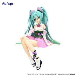 Furyu Corporation Hatsune Miku Flower Fairy Morning Glory Pink Color Ver. Noodle Stopper Figure