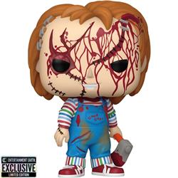Funko POP! Movies: Bride of Chucky Chucky Bloody #1694 - Entertainment Earth Exclusive