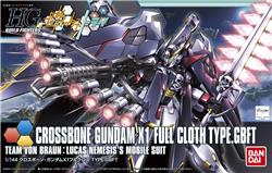 BANDAI Hobby HGBF 1/144 #35 Crossbone Gundam X-1 Full Cloth (Ver. GBF) "Gundam Build Fighters Try" Kit de modélisation