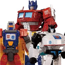 Hasbro Takara Tomy Transformers Dramatic Capture Series DCS-2 Autobot Headquarters Jazz, Mainframe, and Optimus Prime Set Fi...