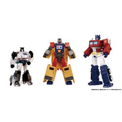Hasbro Takara Tomy Transformers Dramatic Capture Series DCS-2 Autobot Headquarters Jazz, Mainframe, and Optimus Prime Set Fi...
