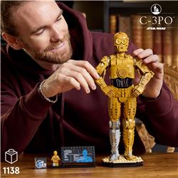 LEGO Star Wars C-3PO Buildable Droid Figure for Build and Display75398