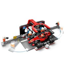 LEGO City F1 Pit Stop & Pit Crew with Ferrari Car Toy 60443