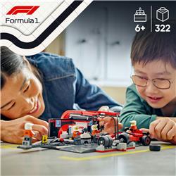 LEGO City F1 Pit Stop & Pit Crew with Ferrari Car Toy 60443