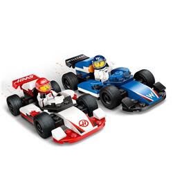 LEGO City F1 Williams Racing & Haas F1 Race Cars Building Toy 60464