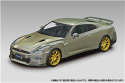 Aoshima 1/32 SNAP KIT #03-MJ, NISSAN R35 GT-R 2024 (Millennium Jade) Model Kit | No Glue Needed | Snap by Hand