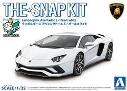 Aoshima 1/32 SNAP KIT #12-A Lamborghini Aventador S (Pearl White)