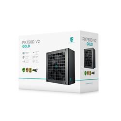 DeepCool PK-D V2 750W Gold ATX Power Supply, Black