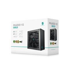 DeepCool PK-D V2 650W Gold ATX Power Supply, Black