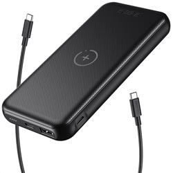 Choetech 10000mAH Wireless QC & PD 18W Power Bank, 50cm C to C Cable(Open Box)