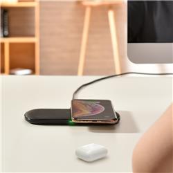 Choetech 18W 5 Coils Dual Fast Wireless Charger, 1m Cable