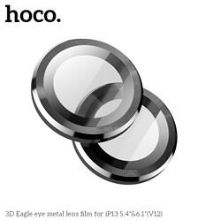 HOCO 3D Eagle Eye Metal Lens Film for iPhone 13 Mini &13 Black