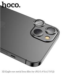 HOCO 3D Eagle Eye Metal Lens Film for iPhone 13 Mini &13 Black