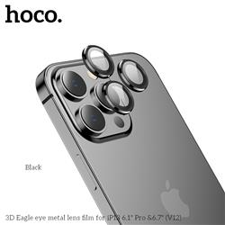 HOCO 3D Eagle eye metal lens film for iPhone 13 Pro & Pro Max Black