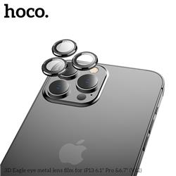 HOCO 3D Eagle eye metal lens film for iPhone 13 Pro & Pro Max Black