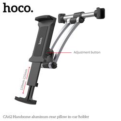 HOCO Car Headrest Mount for Tablets & Cell Phones, Black(Open Box)