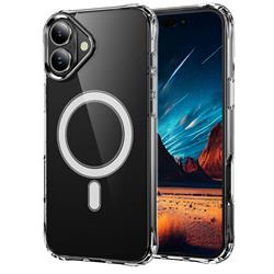 VMAX Magsafe Hybrid Acrylic TPU Case for iPhone 16 Plus, Transparent