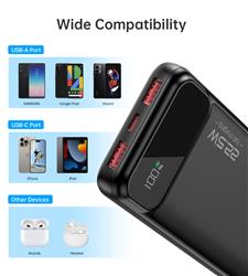 B728 10000mAh QC 4.0 and PD 22.5W Super Quick Charge Power Bank with L