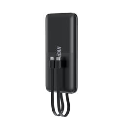 iCAN 10000mAh 22.5W Built-in Cables Power Bank