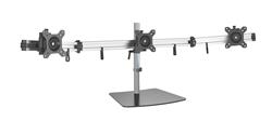 iCAN Aluminum Triple Monitor Mount Desk Stand | Fit 15"-27" | Black & White