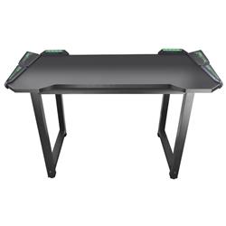 DragonWar Gaming Desk, RGB, 140*63*76cm, 18mm Wooden Desktop, 4*USB 3.0 Hub & Headset/Mic Jack, Black(Open Box)