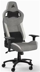 CORSAIR T3 RUSH Fabric Gaming Chair (2023) - Grey/White