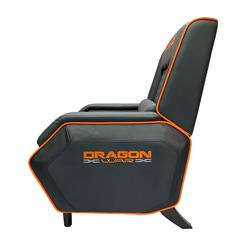 DragonWar Personal Gaming Chair, Make with Car Seat Leather, Soft Padded Armrest, Soft Head Pillow, Black(Open Box)