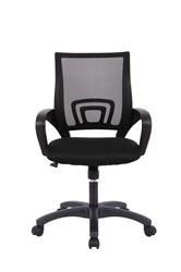 iCAN Mesh Home Office Chair, Ergonomic Design, Nylon Base & Caster, Polyester Fixed Arms, Lumbar Support, Black.