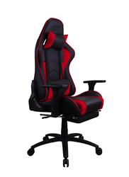 iCAN Ergonomic Gaming Chair, High quality PU + Carbon PVC cover, High density Mould foam, 3D Armrests, 350MM Metal Base, 63MM N