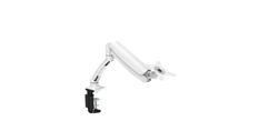 iCAN DLB502 10"-27" Single Screen Monitor Mount, 360 Degree Swivel, Gas Spring, White.